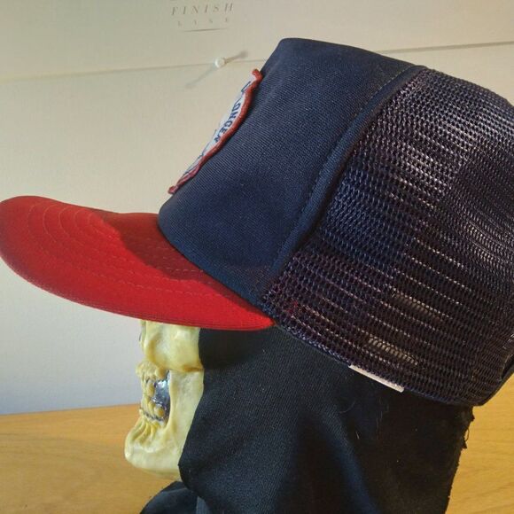 Vintage New Era Nordic Skiers Live Longer Patch Snap Back Trucker Hat - Picture 3 of 9